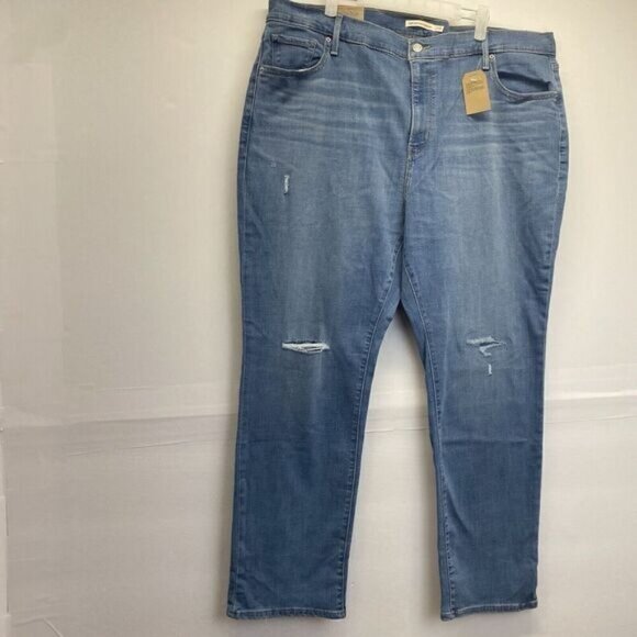Levi Strauss & Co. Womens 724 High Rise Slim Straight Leg Jeans Plus Size 22W - Picture 13 of 15